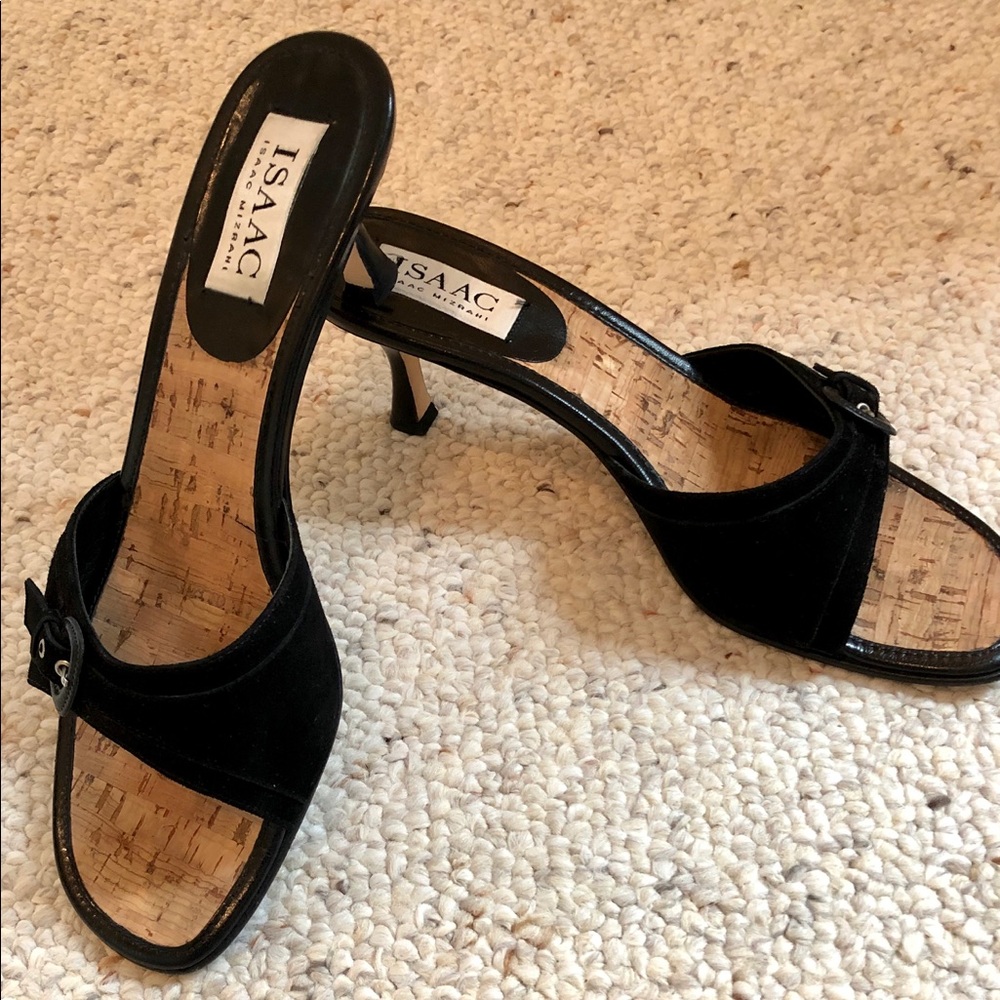 Isaac Mizrahi Black Suede Shoes